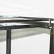 Furniture serves chrome metal and stainless steel 1960s rolling bar