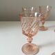 6 rosaline liqueur walking glasses