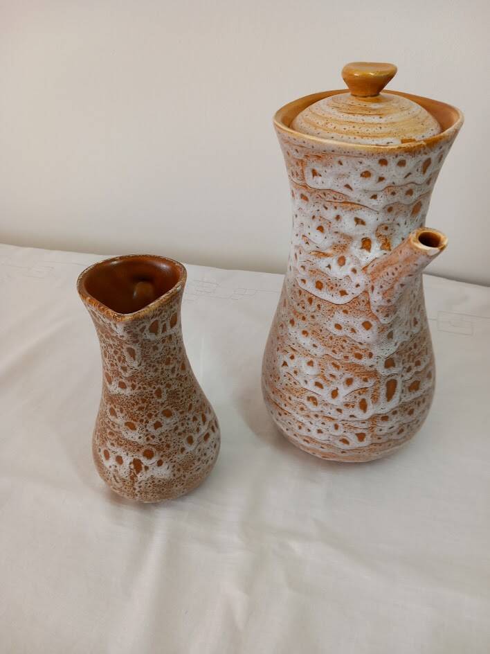 Coffee maker and milk jug from the 60s