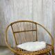 Pair of rattan armchairs