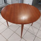 Scandinavian extendable table vintage teak 1960s