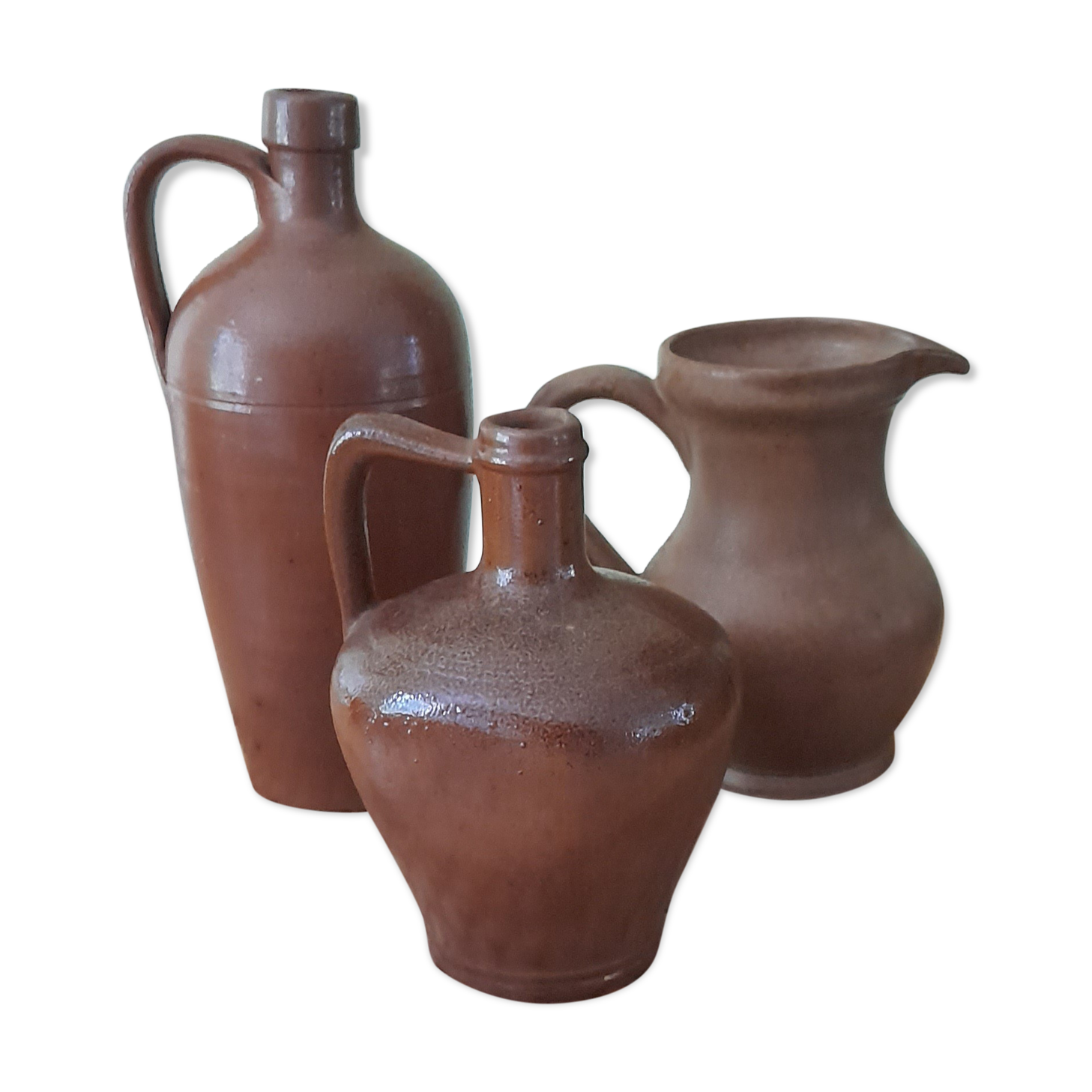 Set of sandstone jugs