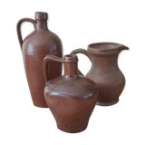 Set of sandstone jugs