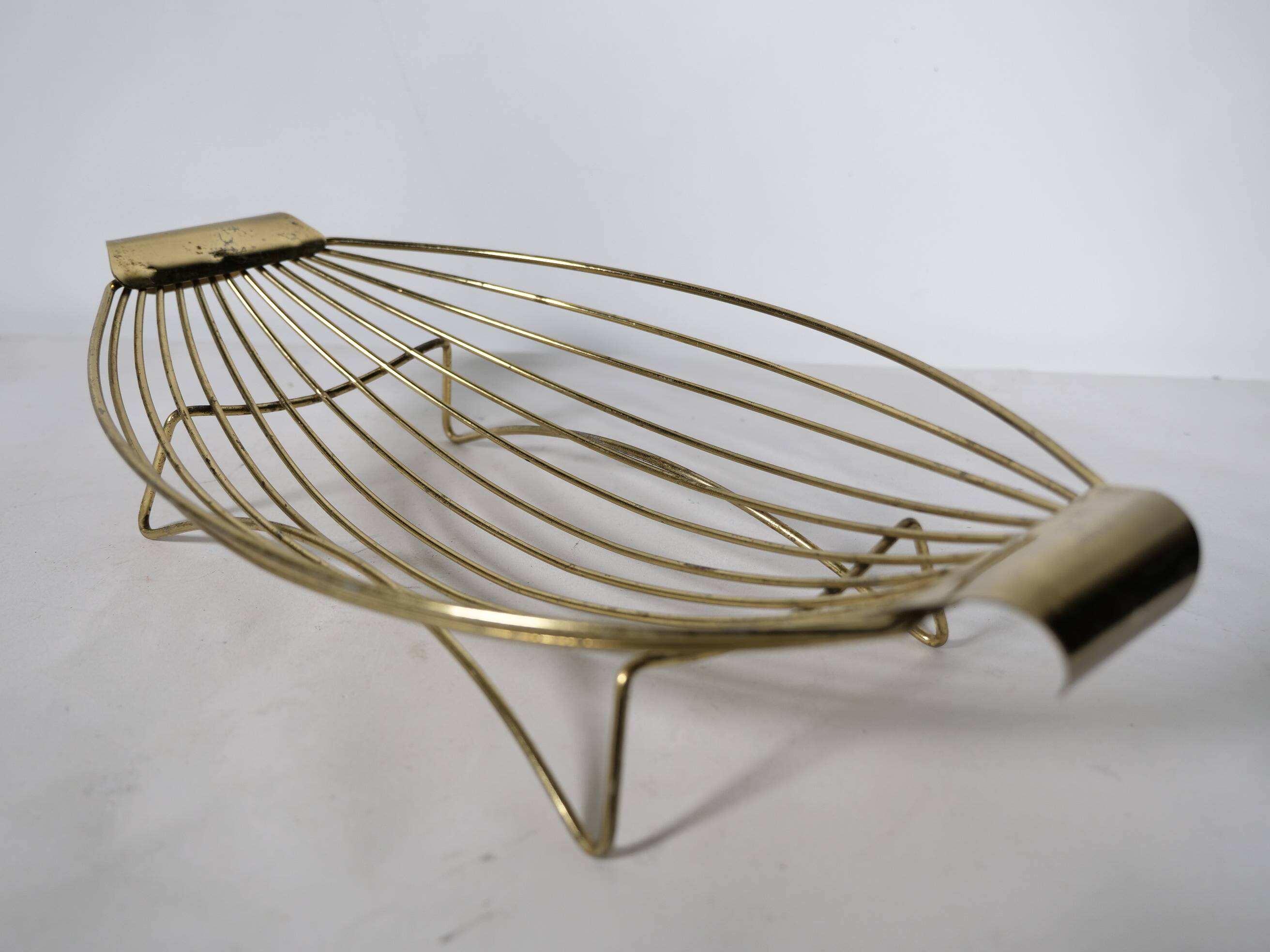 Mid-Century String Vintage Wire Basket – Fruit Bowl – 1950s/60s Design