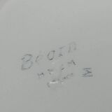 Large cup set and its porcelain sub-cup from Creil & Montereau HBCM model Béarn