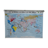 Vintage MDI school map "The World in the Early 19th Century"