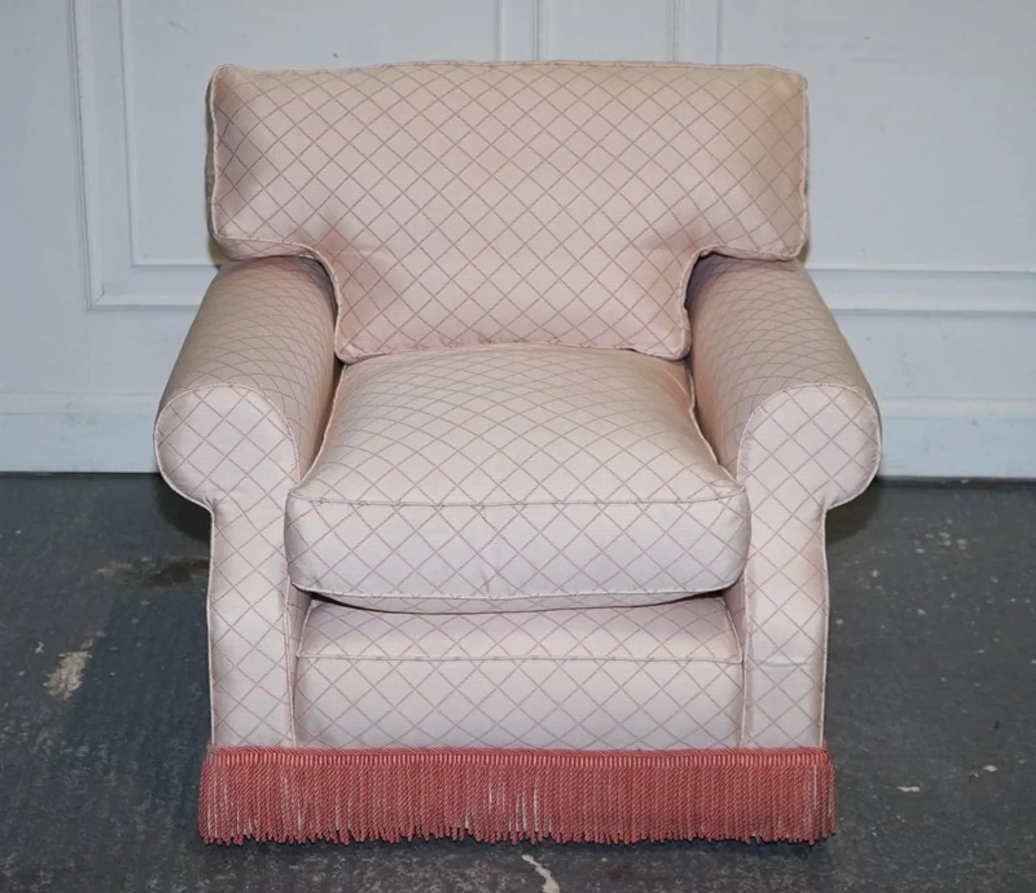 Country House Armchair and Ottoman Set, England