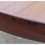 Table danoise ronde Harry Ostergaard pour Randers Mobelfabrik extensible teck 1960