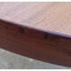 Harry Ostergaard for Randers Mobelfabrik round Danish extendable teak table 1960