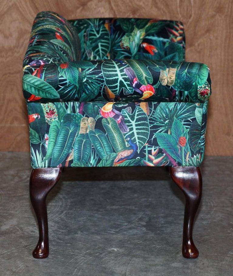 Mini canapé vintage en tissu Birds of Paradise
