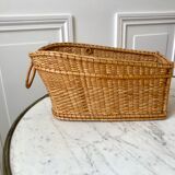 Rattan basket 70s