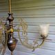 Antique, rare and important gas chandelier from the Napoléon III period and style, weighing 4.8 kg.