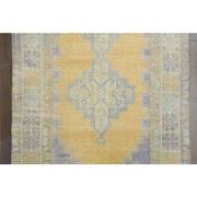 Vintage Turkish Oushak Handmade Wool Cotton Orange Area Rug 104x180