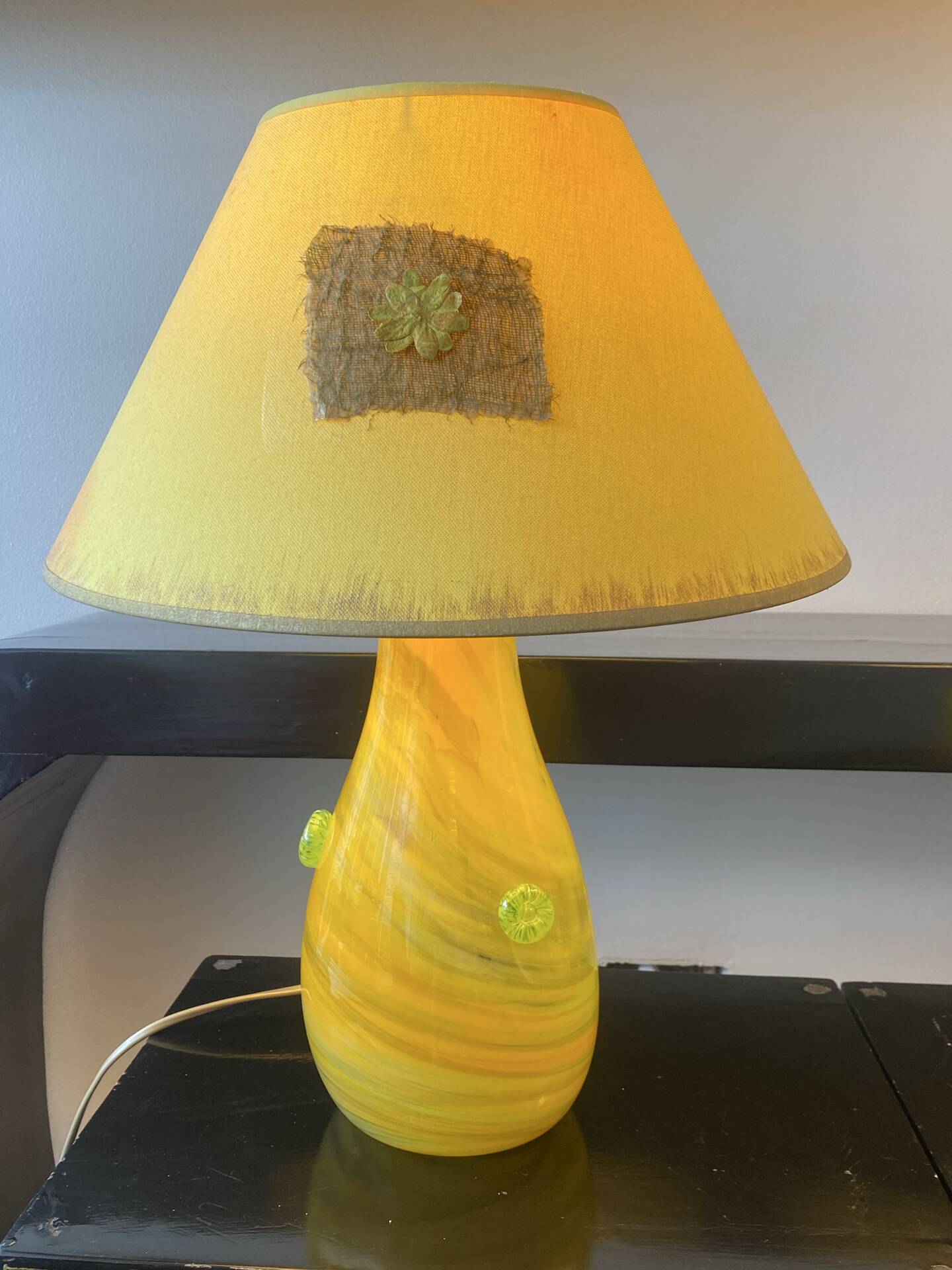Lampes Murano en duo vintage années 90 / 2000