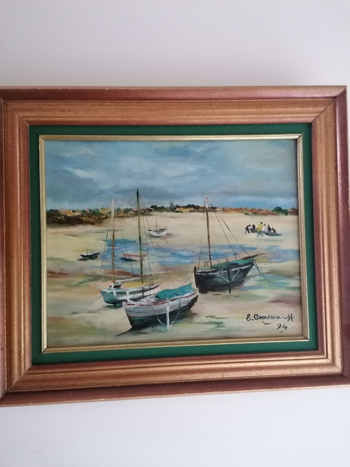 Oil painting Low tide