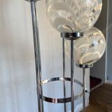 Waterfall floor lamp 5 globes Marinha Grande factory 70s