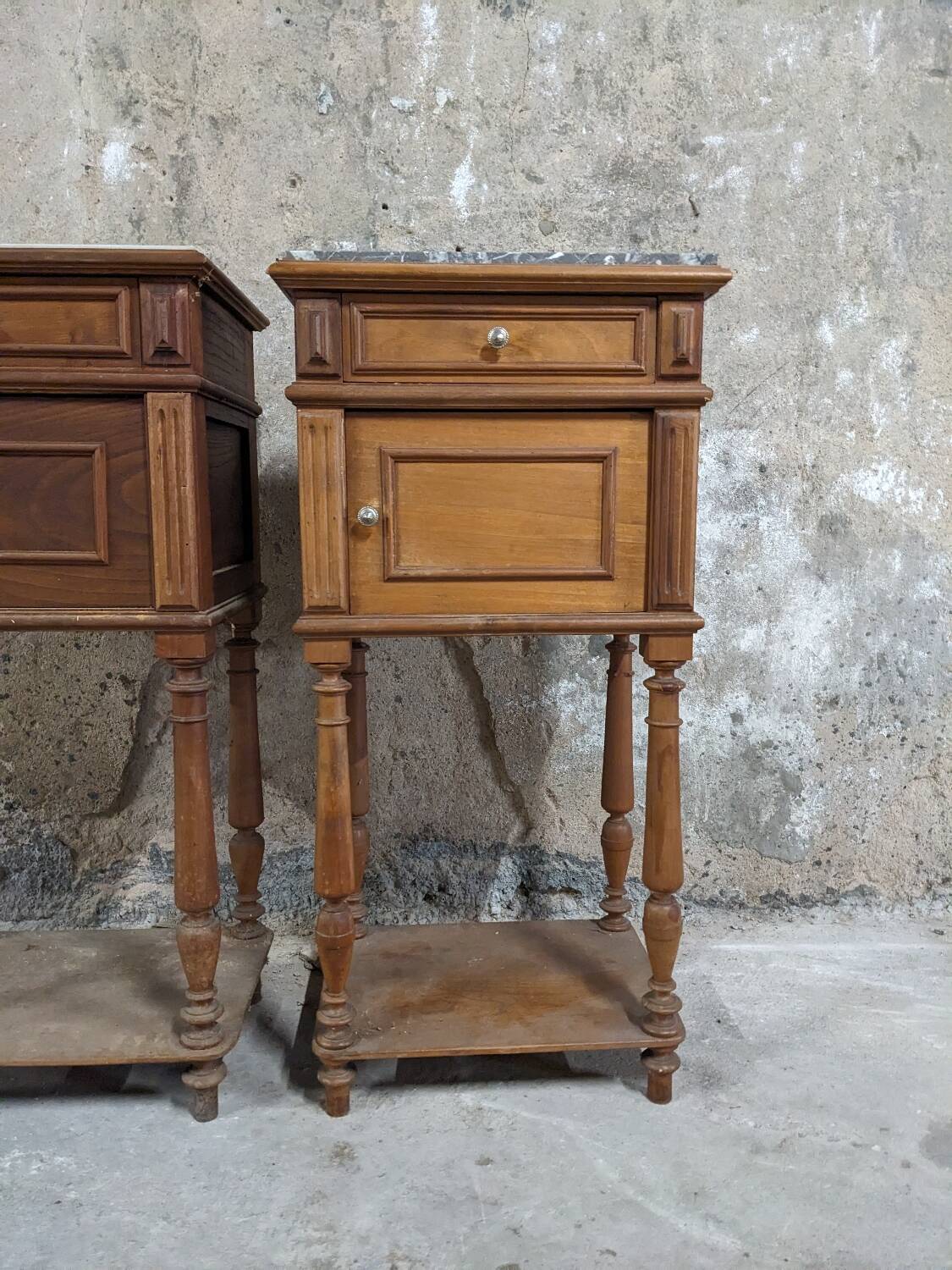 Pair of art deco bedside tables
