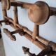 Bamboo style wooden wall coat hook ep 1940