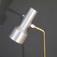 Vintage brass and brushed aluminum floor lamp