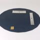 Cristal Arte Oval Green Grey Mid-Century Scalloped Wall Mirror, Italy, 1960