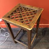 High wooden stool