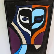 Tableau art tribal animalier
