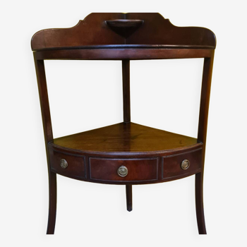 George III English Mahogany Corner Table From Around 1800