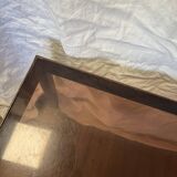 Glass coffee table