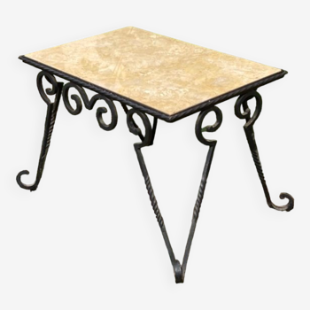 Wrought iron coffee table