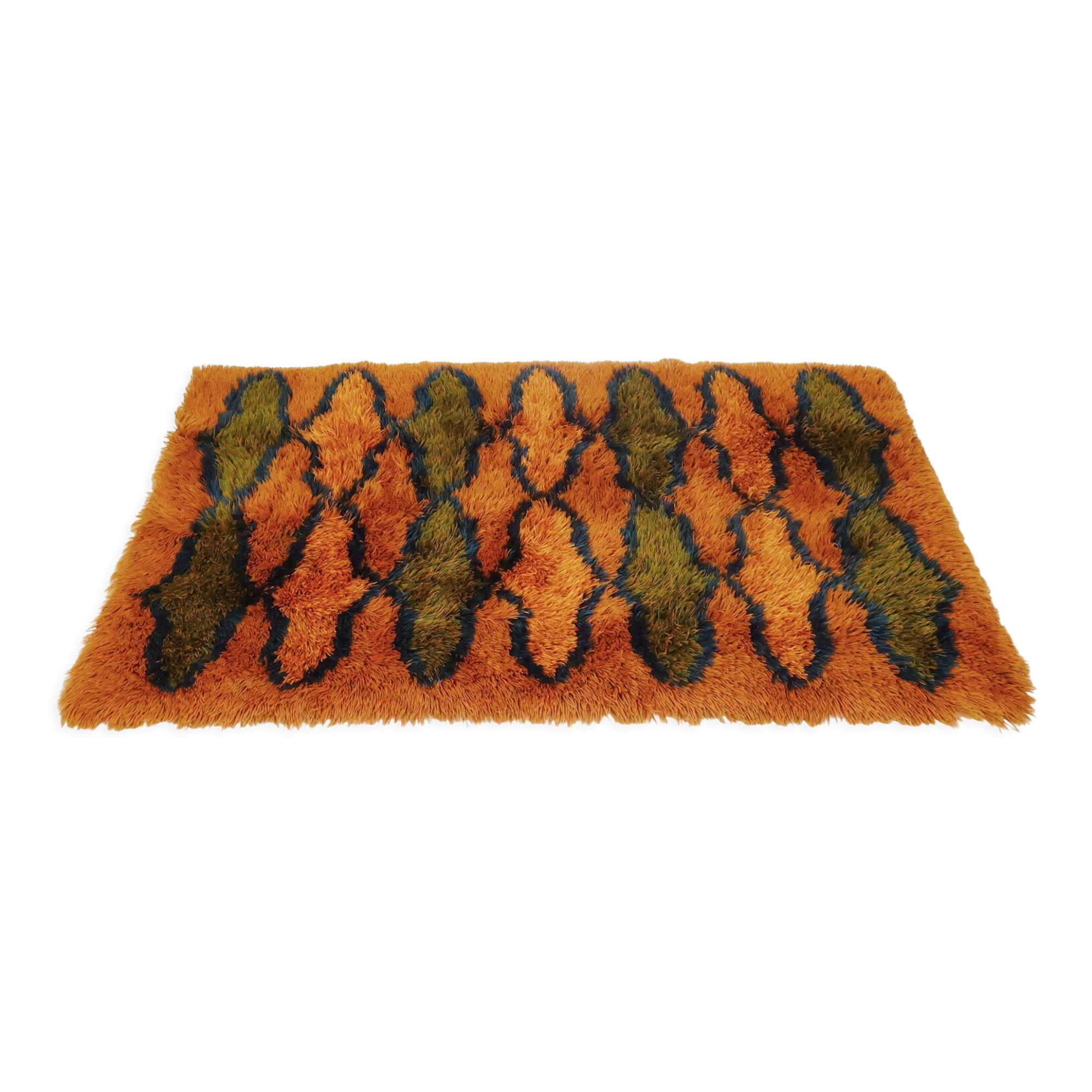 1970s vintage rug carpet psychedelic pop design