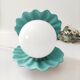 Vintage blue shell ceramic lamp