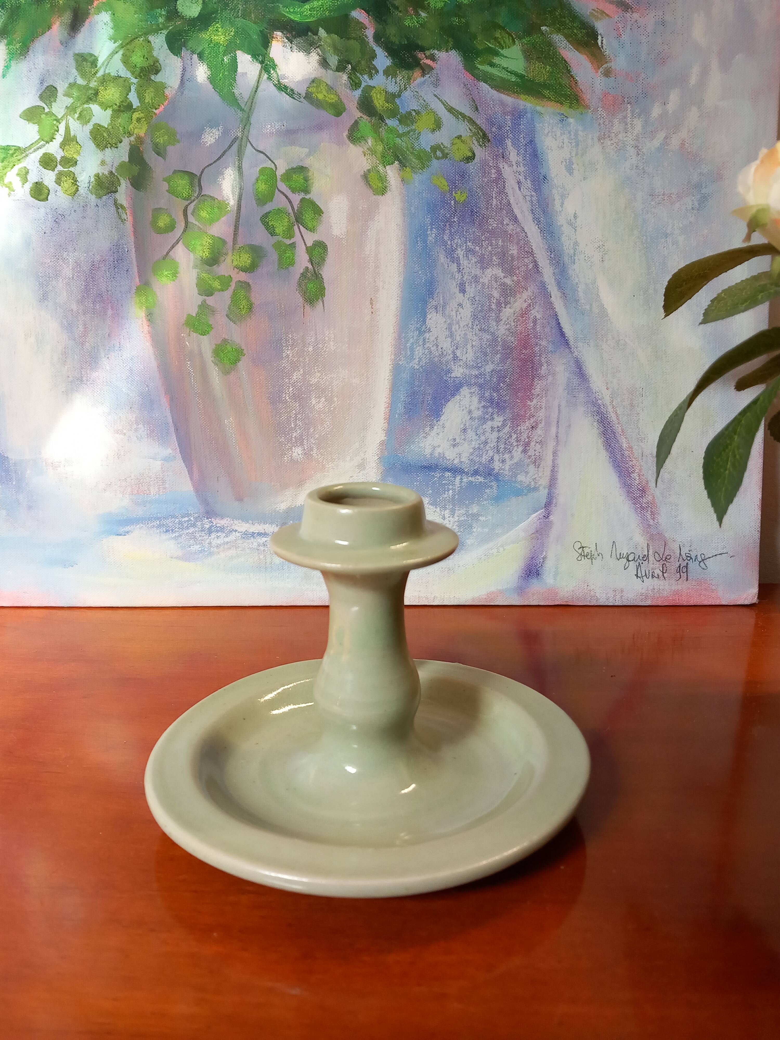 Candle holder signed by Jean Maur - Artist from La Morinerie in Beynac.