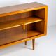 Sideboard with glass doors by CFC Silkeborg (Denmark, 1960s).