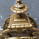 Fire screen fireplace fan bronze snake model