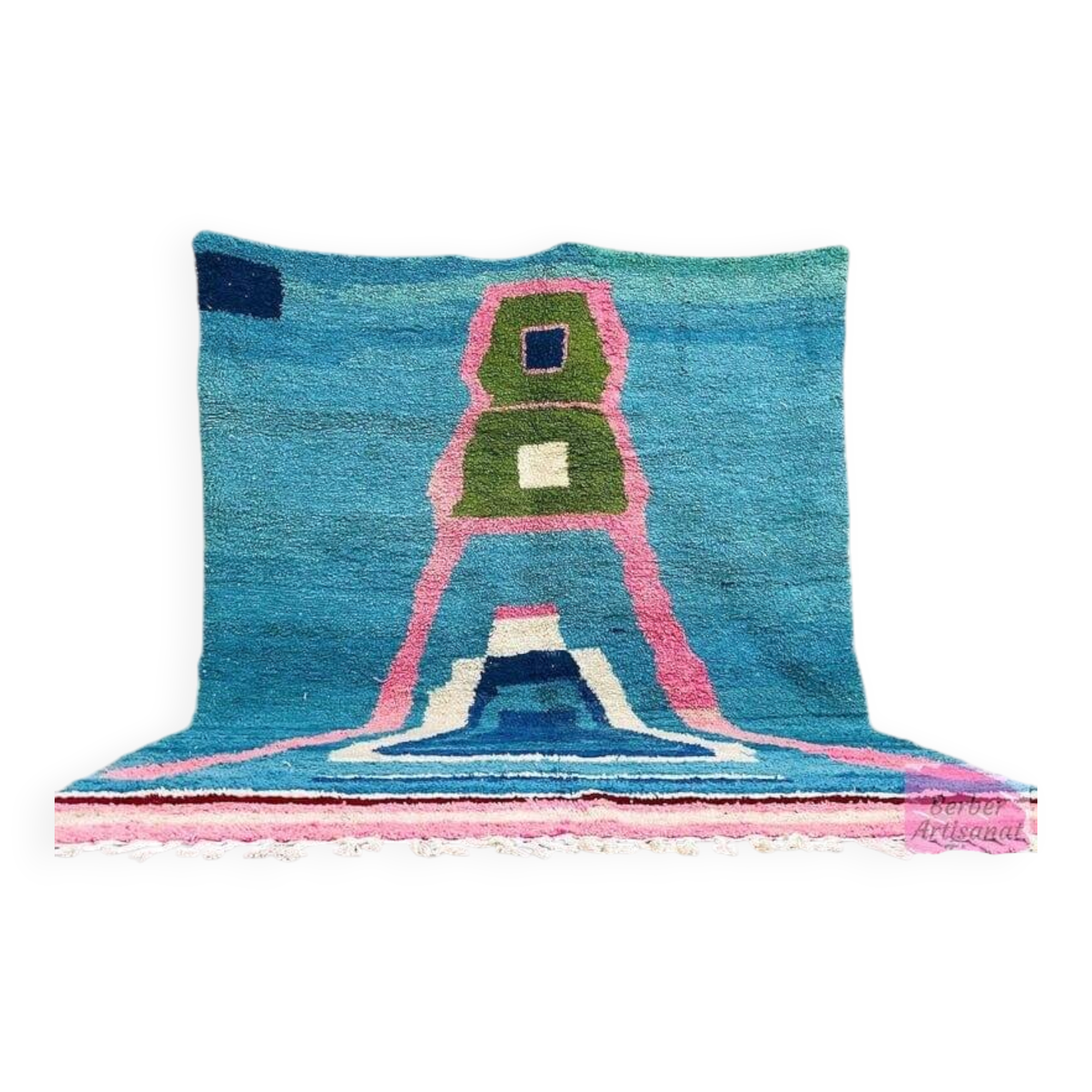 Handmade Moroccan beni ourain rug size 150 x 250 cm