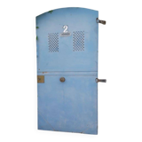 Antique H205xL103 curved iron gate door with mailbox