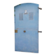 Porte portail H205xL103 ancienne en fer cintrée avec boite aux lettres