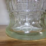 Jar of chiseled glass apothecary