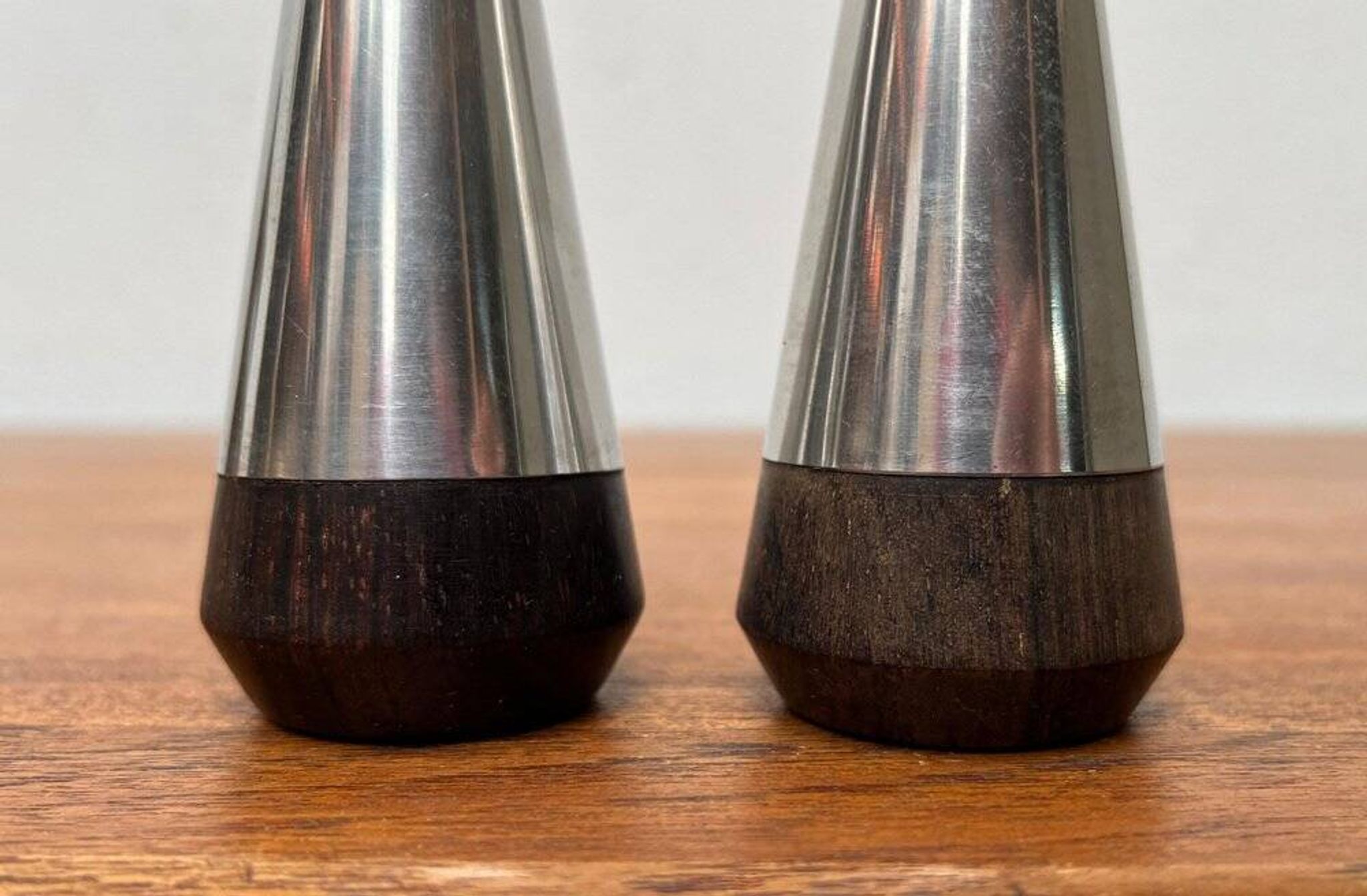 Pair of Danish Mid-Century Salt and Pepper Shakers by A&B Lundtofte, 1960s