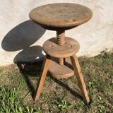 Wooden screw stool