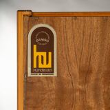 Bibliothèque en palissandre de design danois avec porte-disques vinyles, années 1960