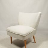 Vintage cocktail chair beige boucle expo 58