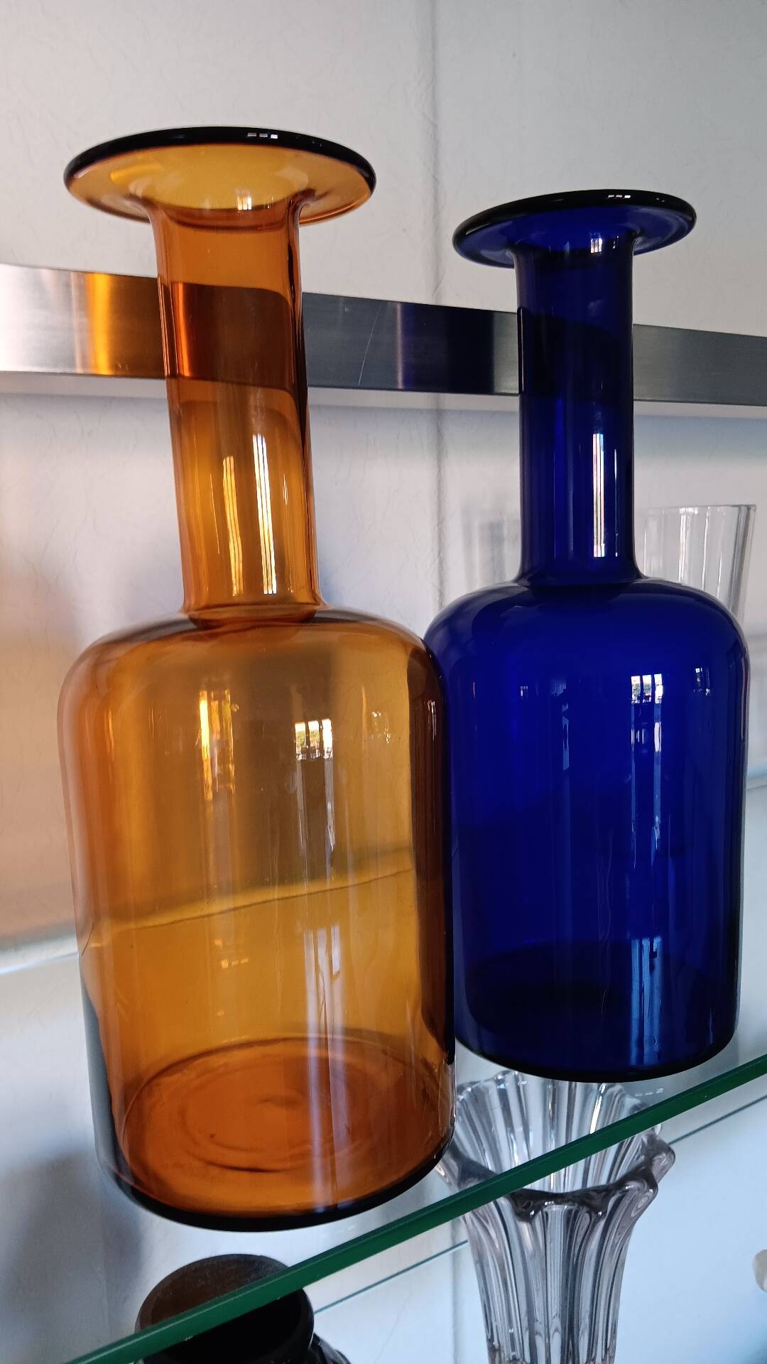 Pair of GUL vases by Otto Brauer for Holmegaard