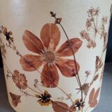 Large vintage lampshade with dried flowers