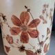Large vintage lampshade with dried flowers