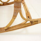 Mid-century rattan rocking chairs, 1960's