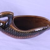 Sarreguemines fish-shaped sauceboat