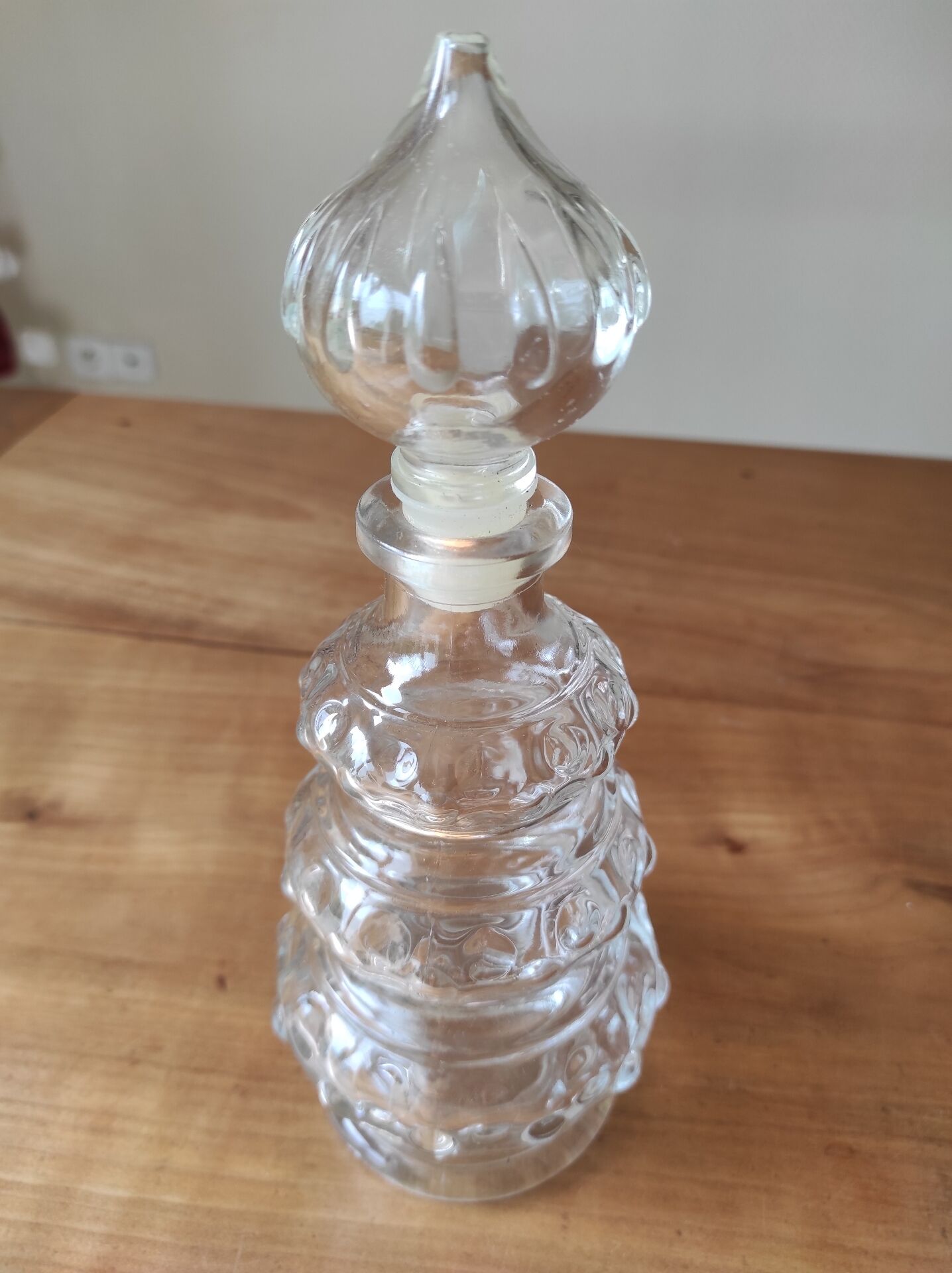 Vintage glass carafe 0.375 L