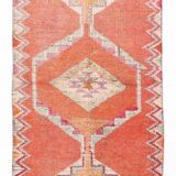 Contemporary Vintage Runner Rug, Wabi Sabi Hallway Runner Rug, 94x329 Cm