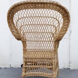 Armchair rotin braided